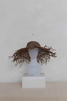 Straw Hat with Irregular Brim