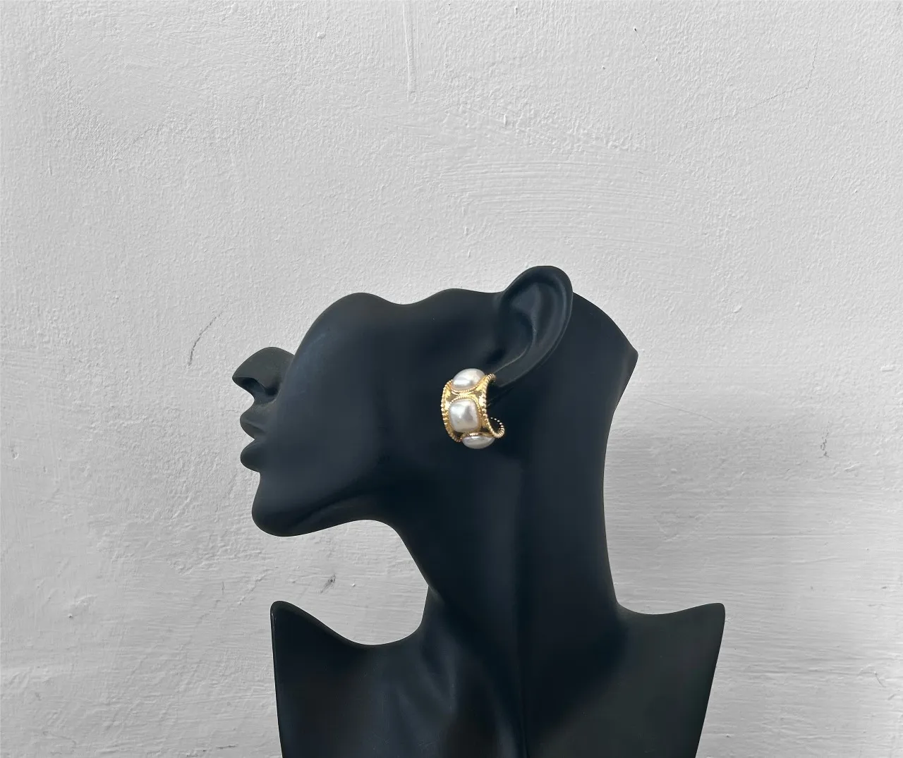 Pearl Hoop Earrings