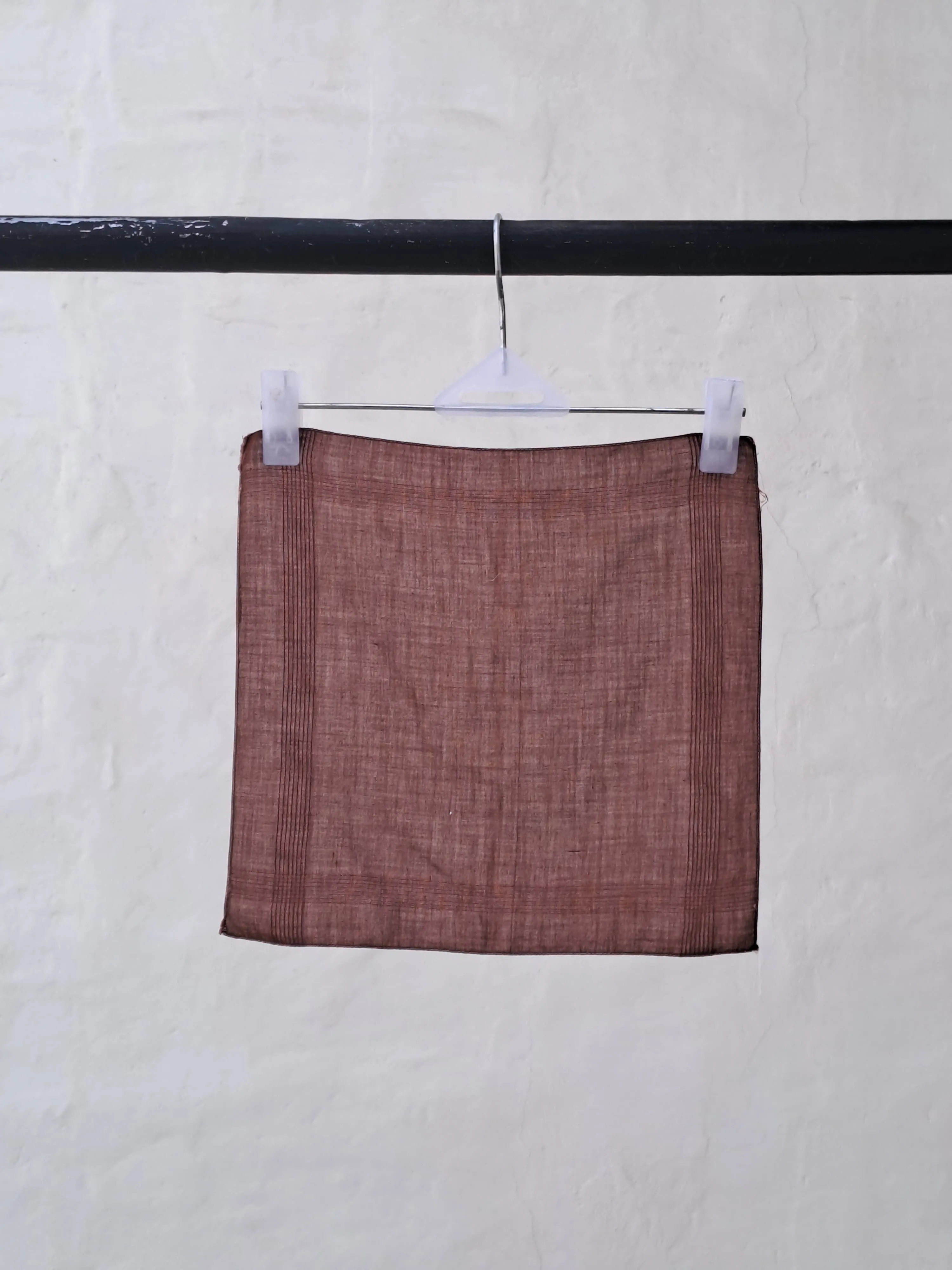 Mens Dark Brown Pocket Square