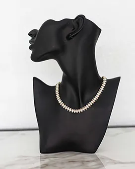 Navajo Rhinestone Gold Necklace