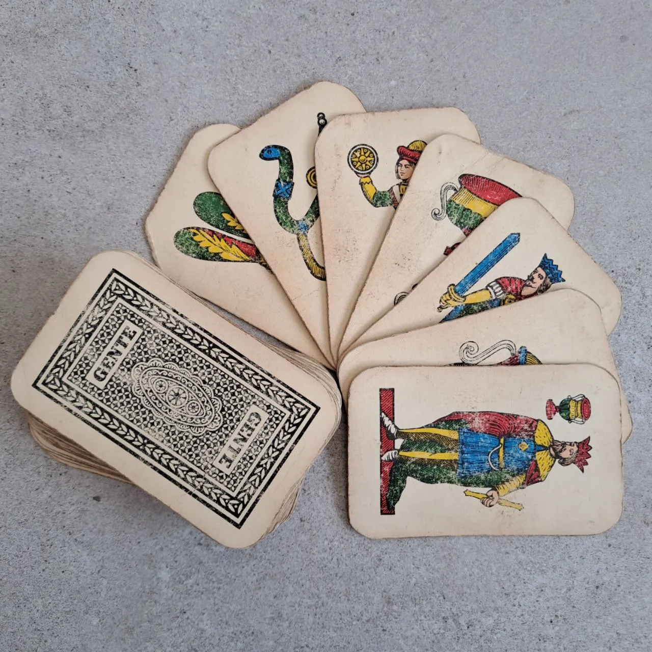 Antique Italian Deck of Cards