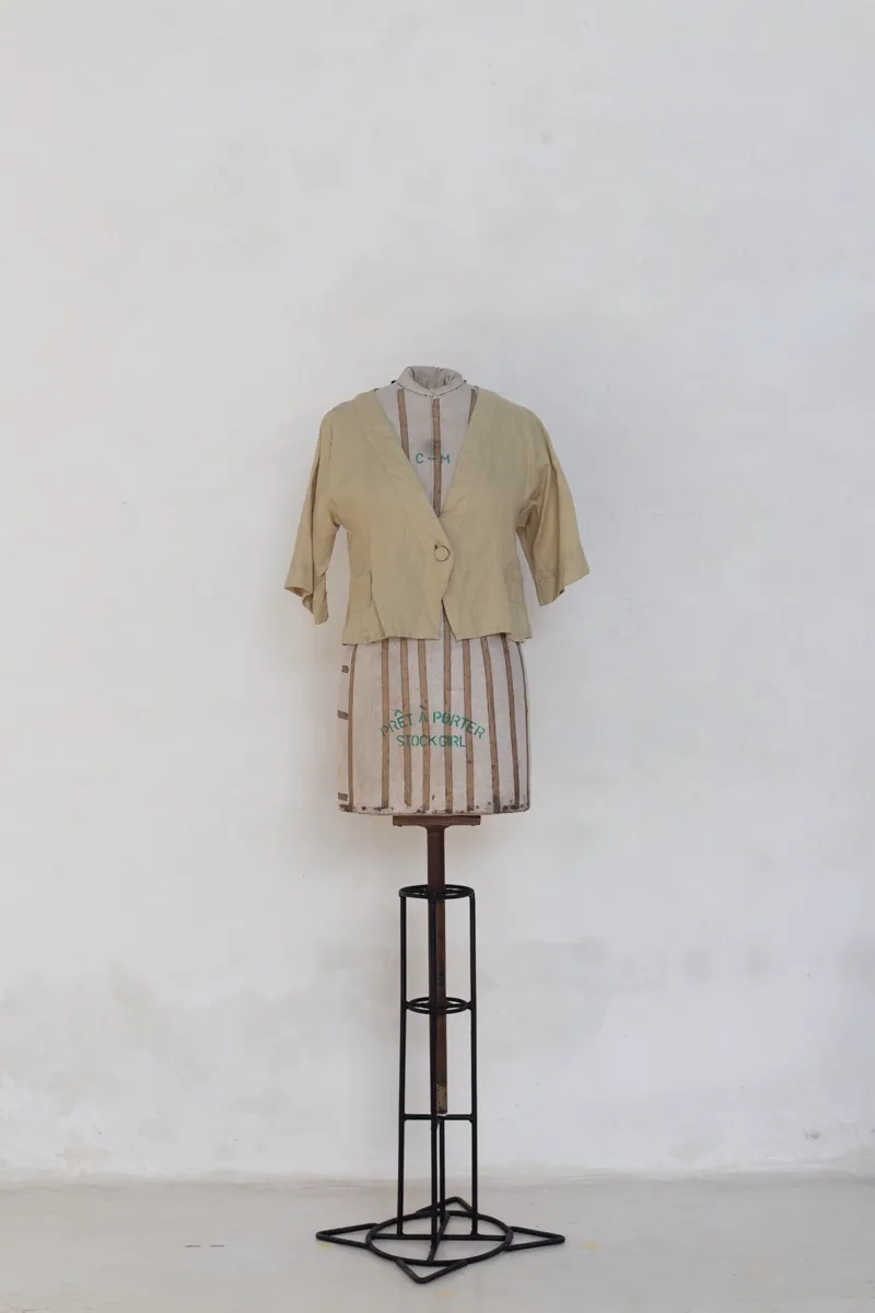 Beige Short Sleeved Jacket
