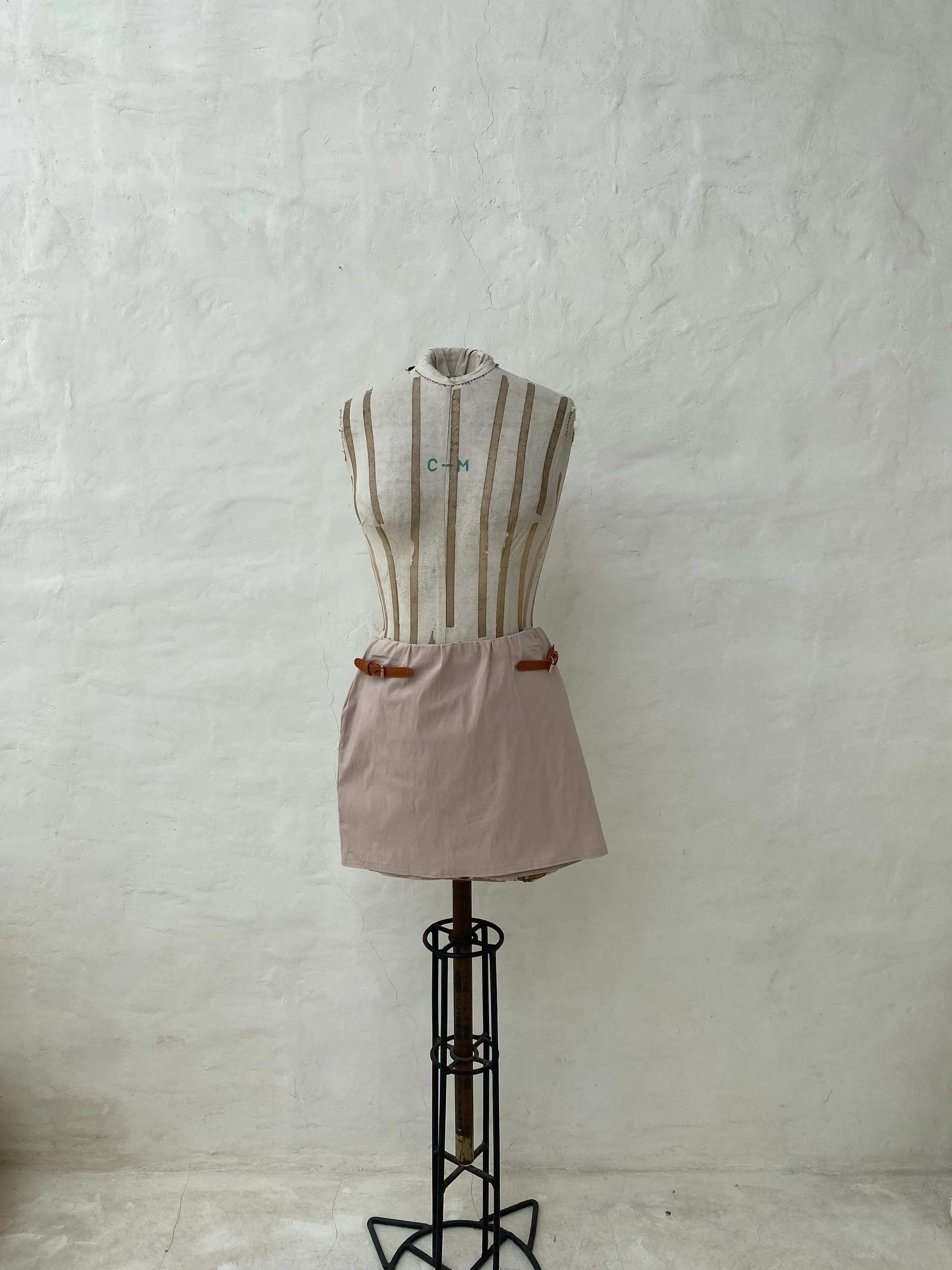 Light Brown Skirt with Belts