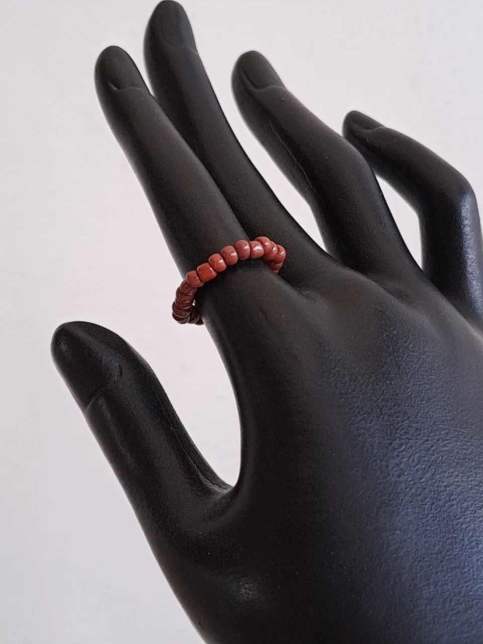 Brown Beads Ring
