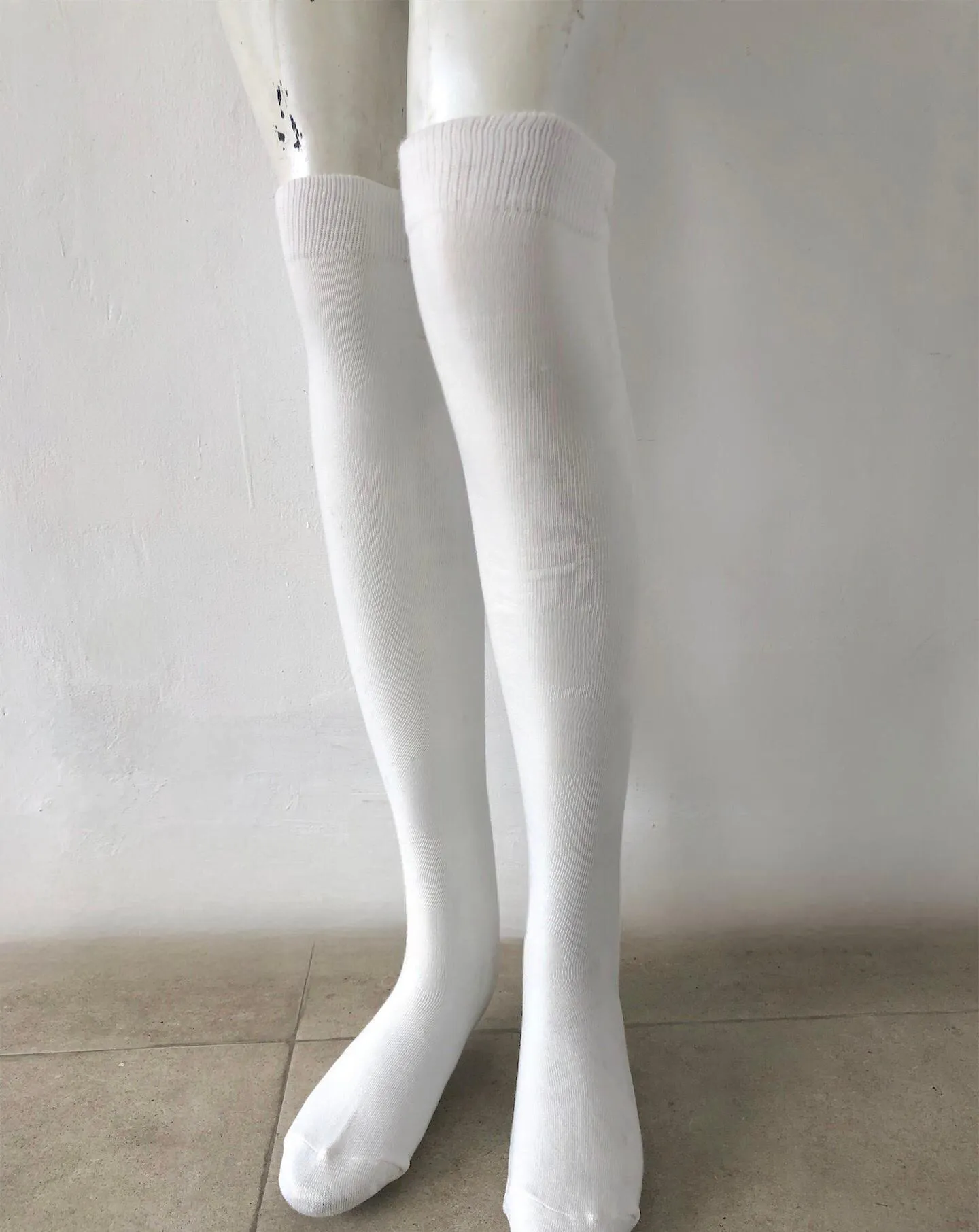 Knee High White Socks