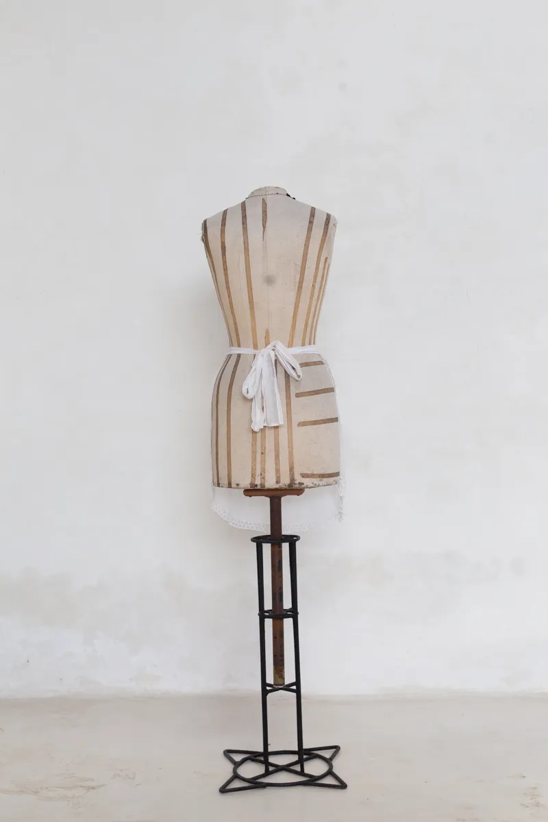 White Embroidered Apron