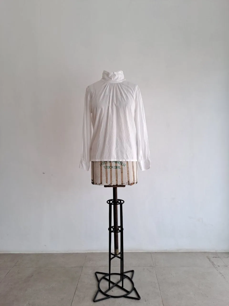 White Turtleneck Blouse