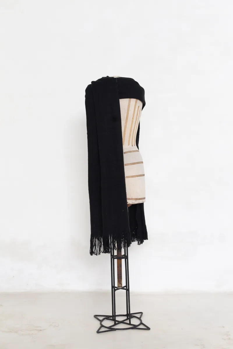  Black Oversize Scarf