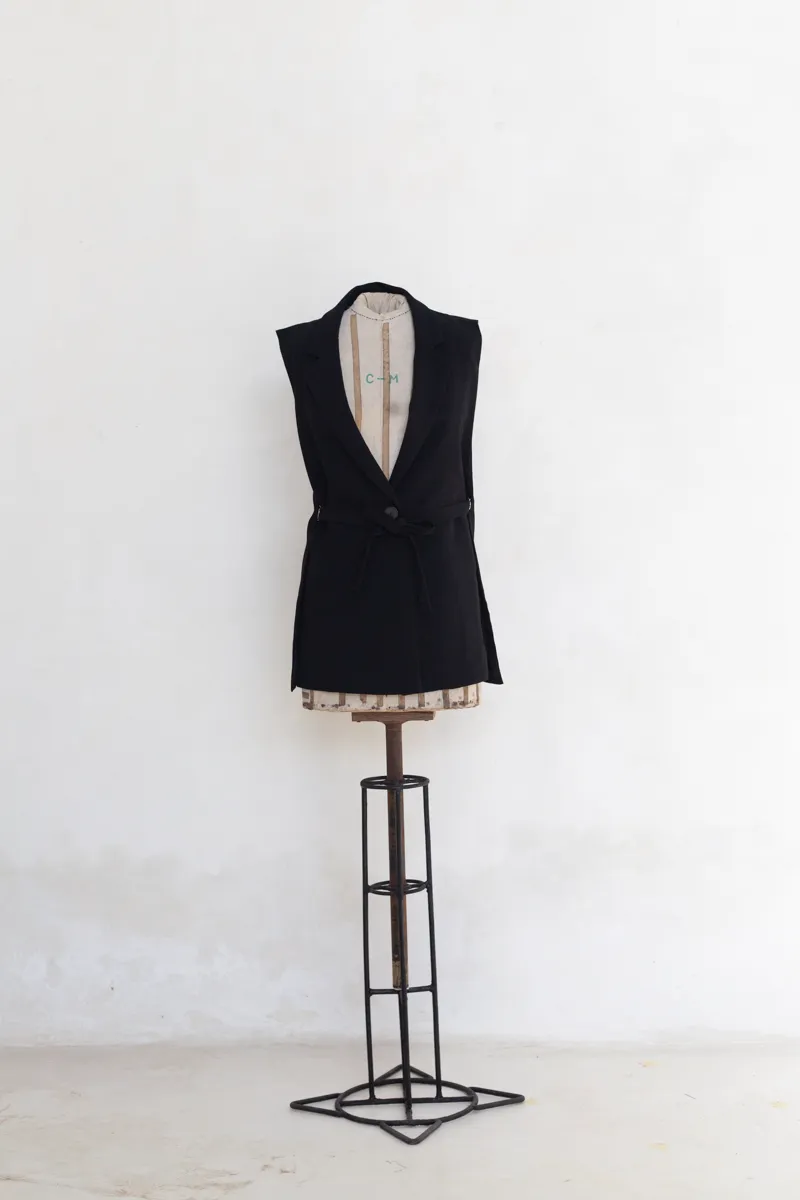 Black jacket vest