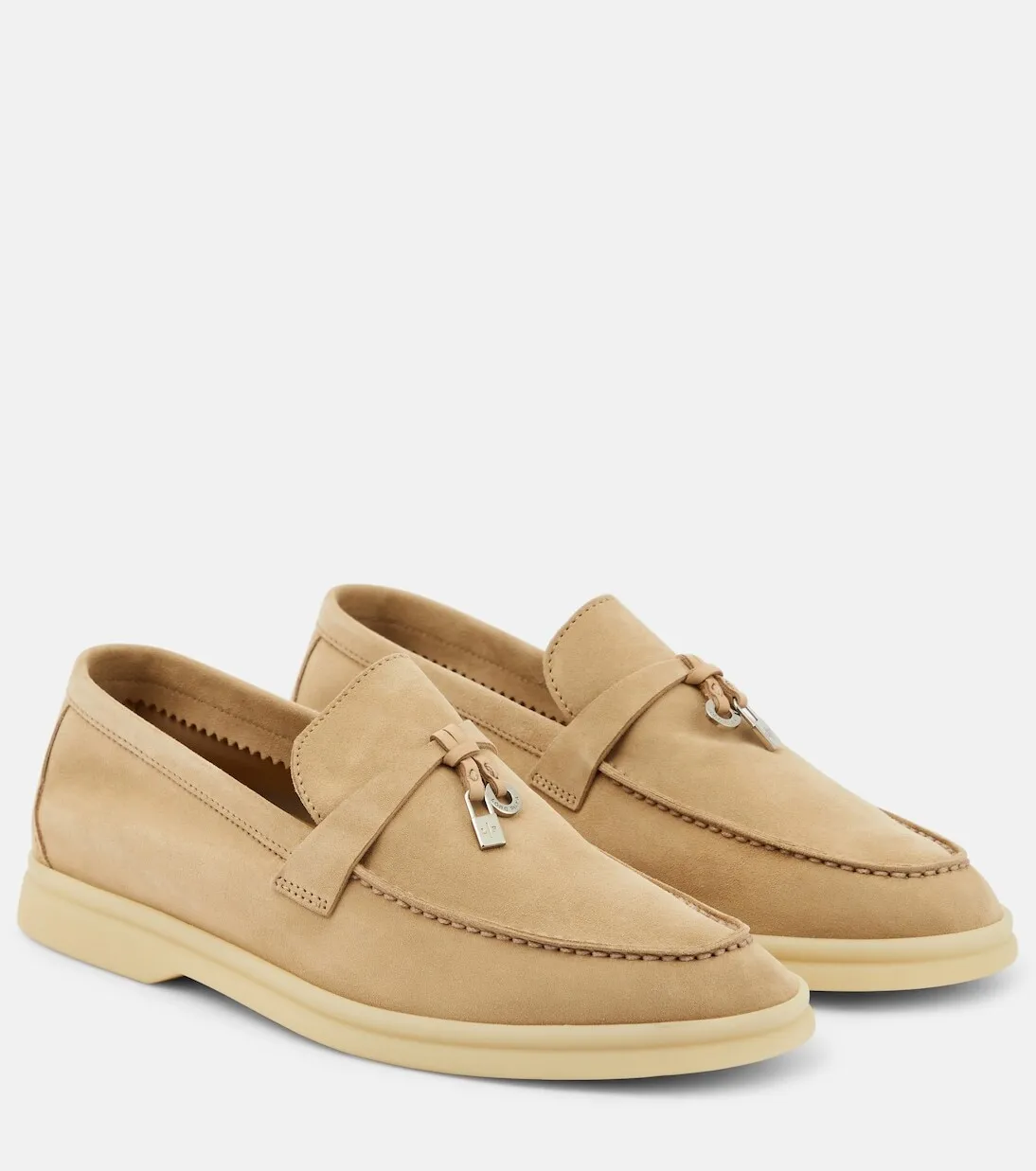 Loro Piana Suede Beige Loafers