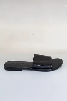 Black  Slide Sandals