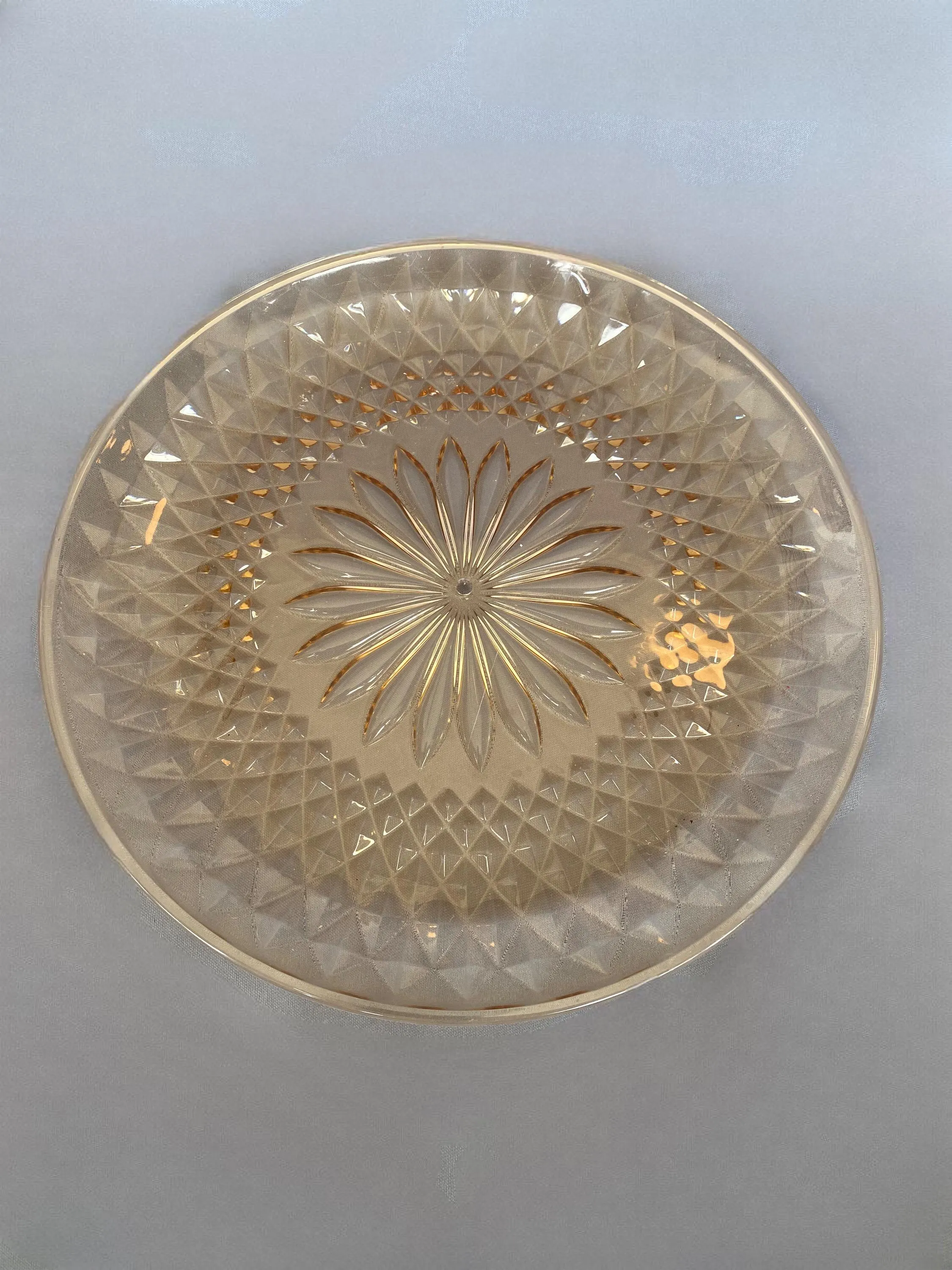 Vintage Pink Plate with Pattern