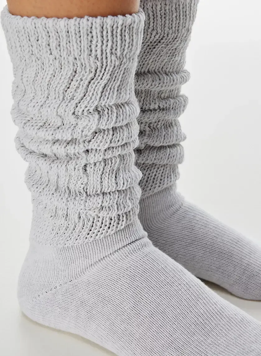 Grey Fuzzy Socks