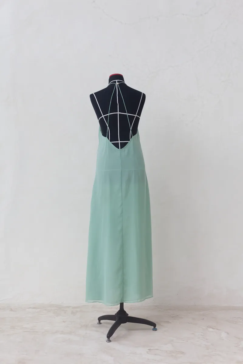 Mint Green Long Slip Dress