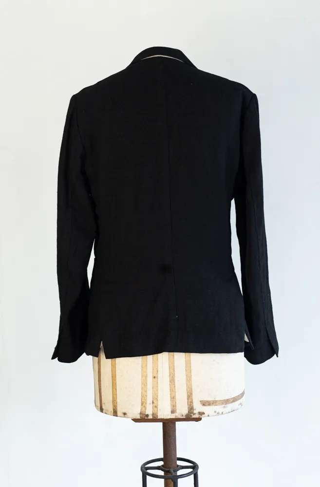 Black Blazer with Gold Buttons