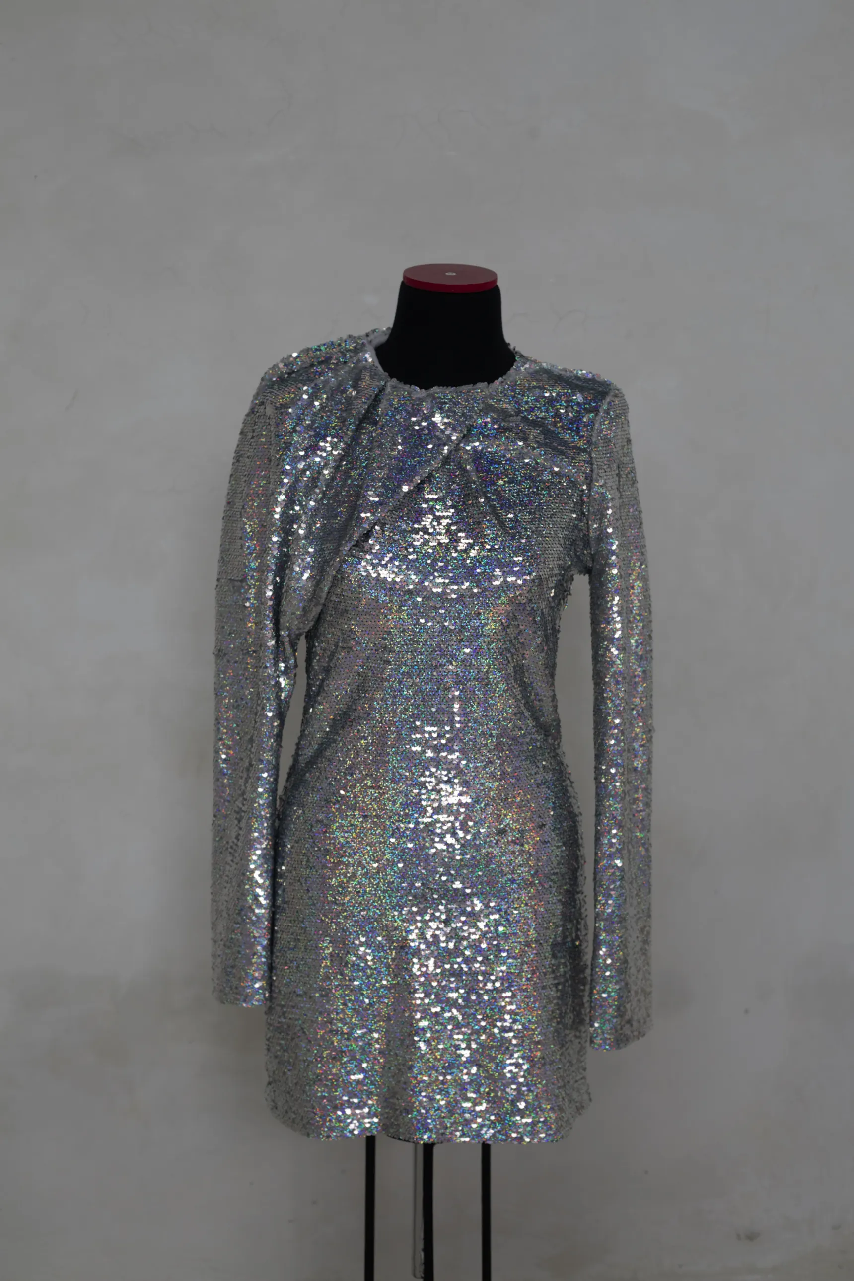 Silver Sequin Dress