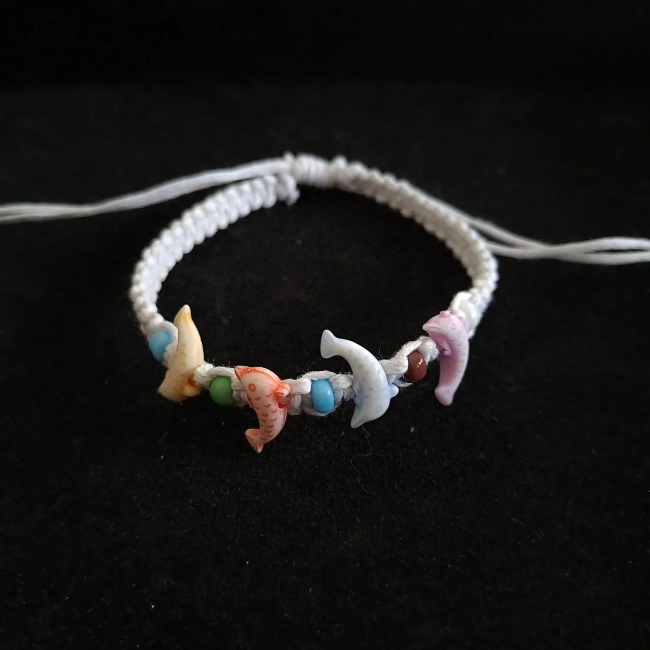 White Bracelet with Beads