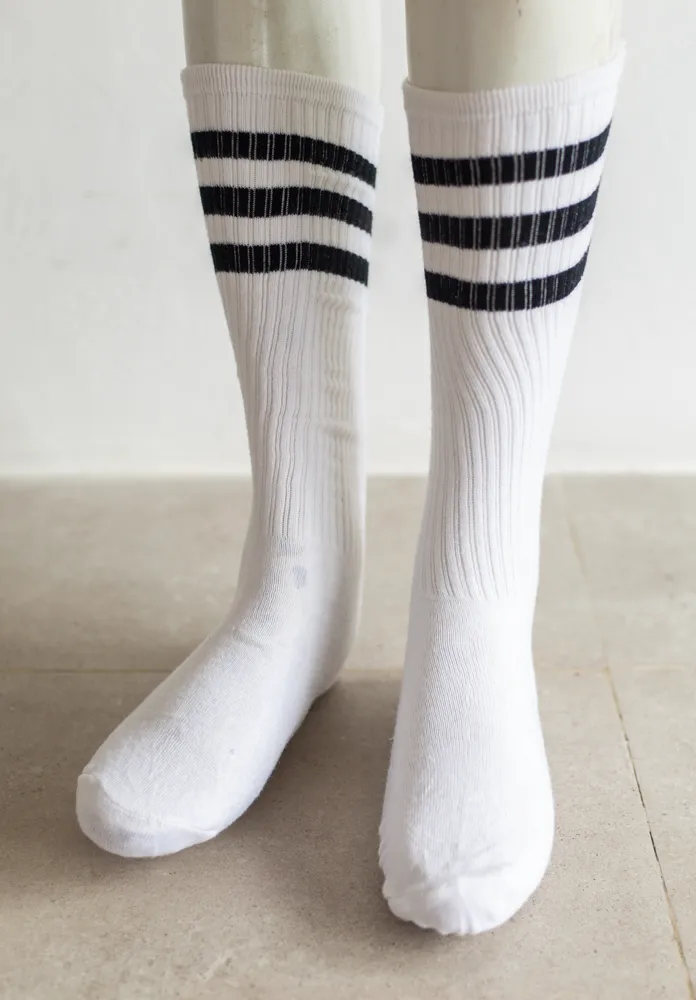 White Socks with Black Stripes