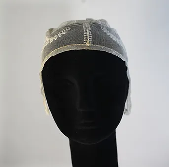 Sheer Embroidered Head Piece