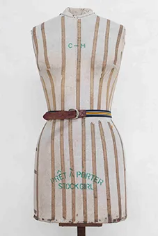  Striped Belt with Buckle