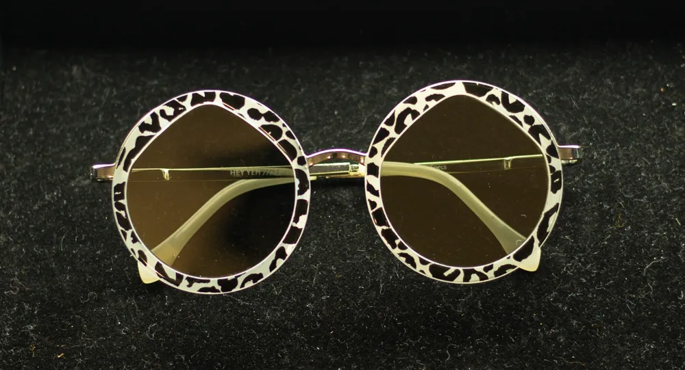 White Leopard Print Sunglasses