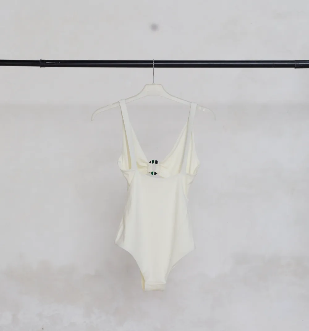 White Cutout Swimsuit
