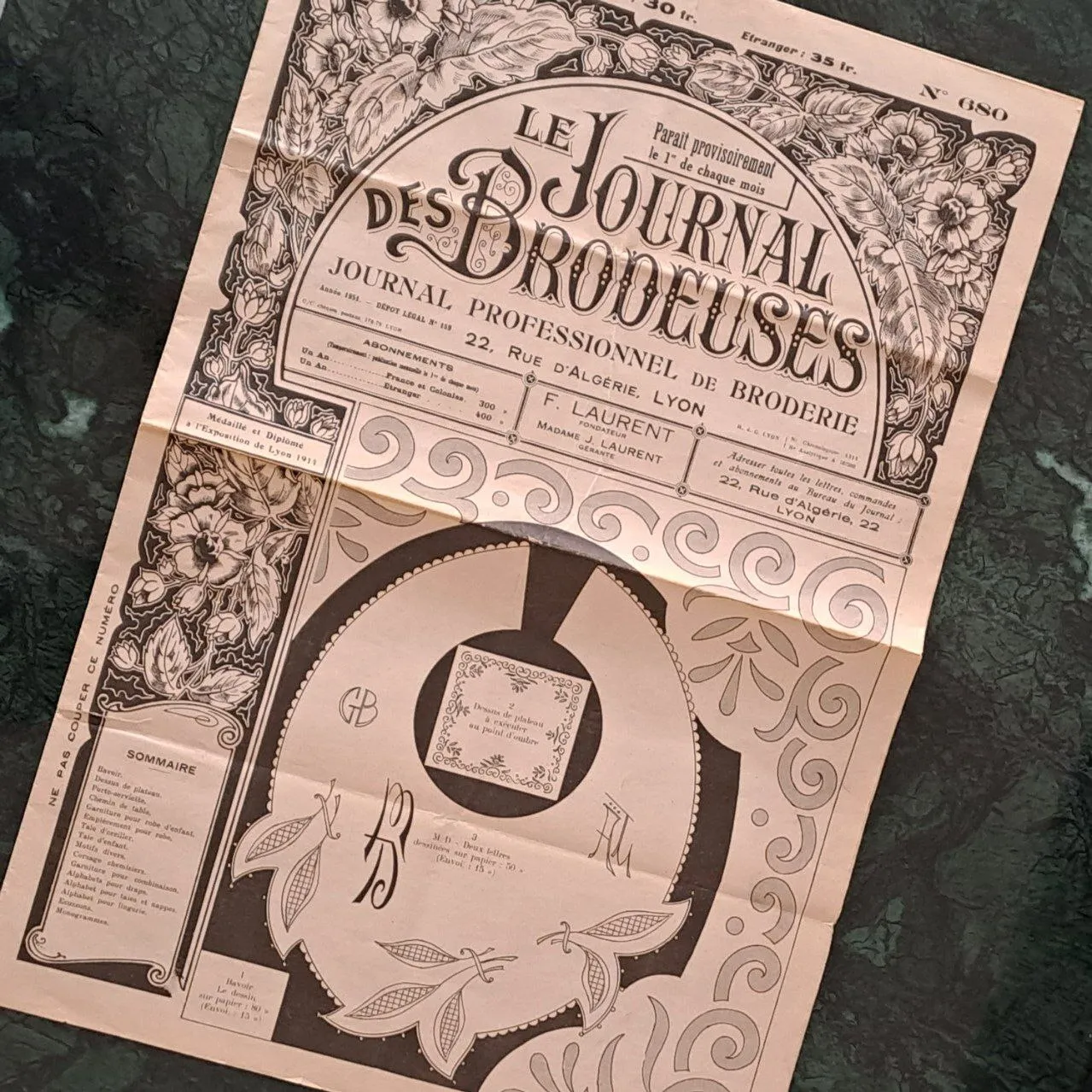Vintage Paris Newspaper Journal