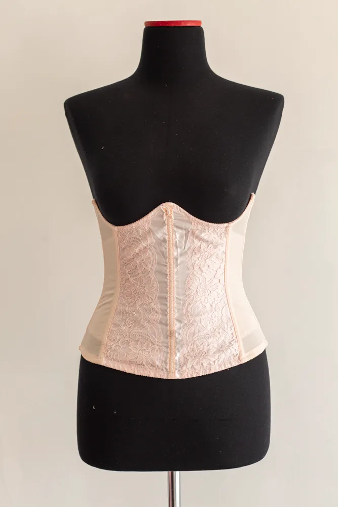 Pale Pink Lace Corset