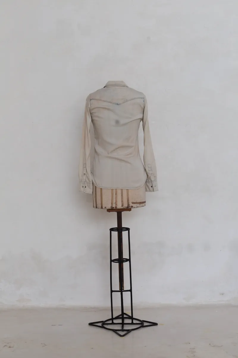 Light Blue Stonewashed Denim Shirt
