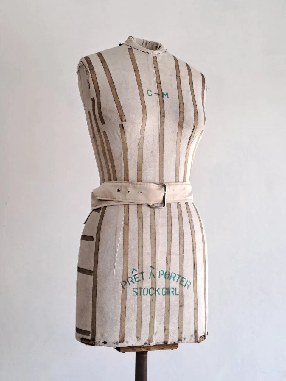Beige Coat Belt