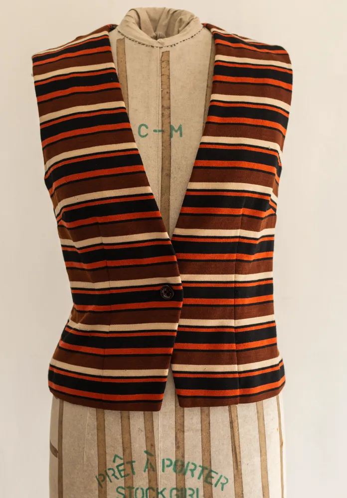 Retro Striped Vest