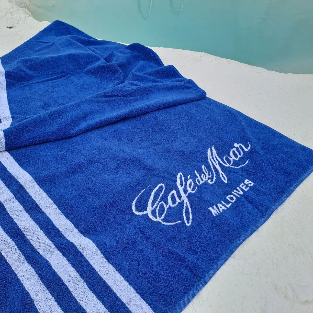 Blue Maldives Cafe Towel