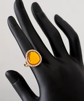Yellow Gemstone Ring