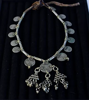 Antique Coins and Bells Necklace