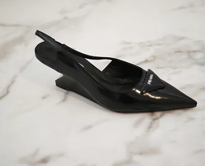 Black Prada Sling Back Heels
