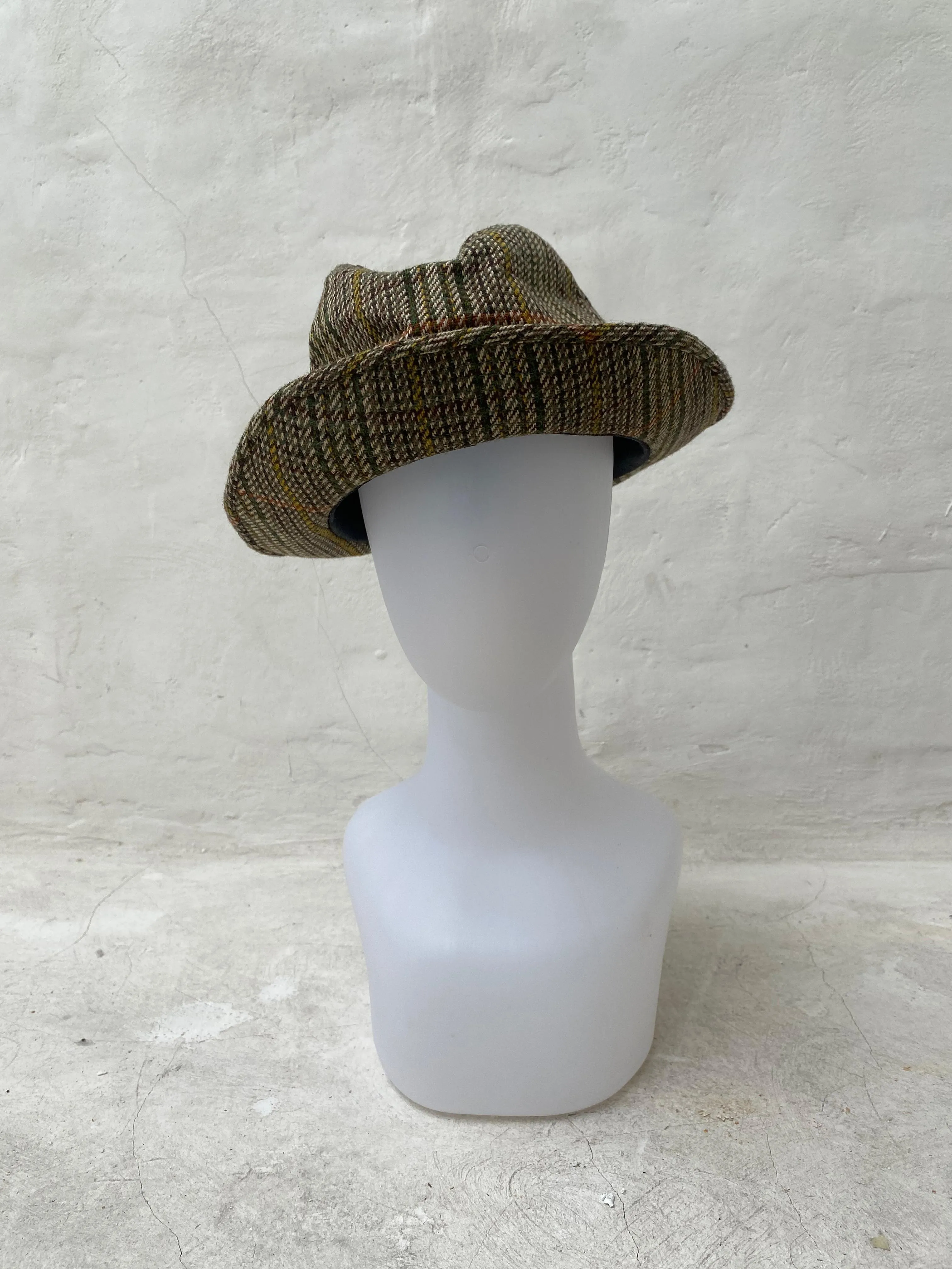 Men's Green Chequered Walker Hat