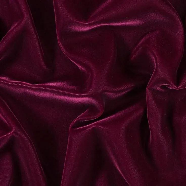 Burgundy Velvet Fabric
