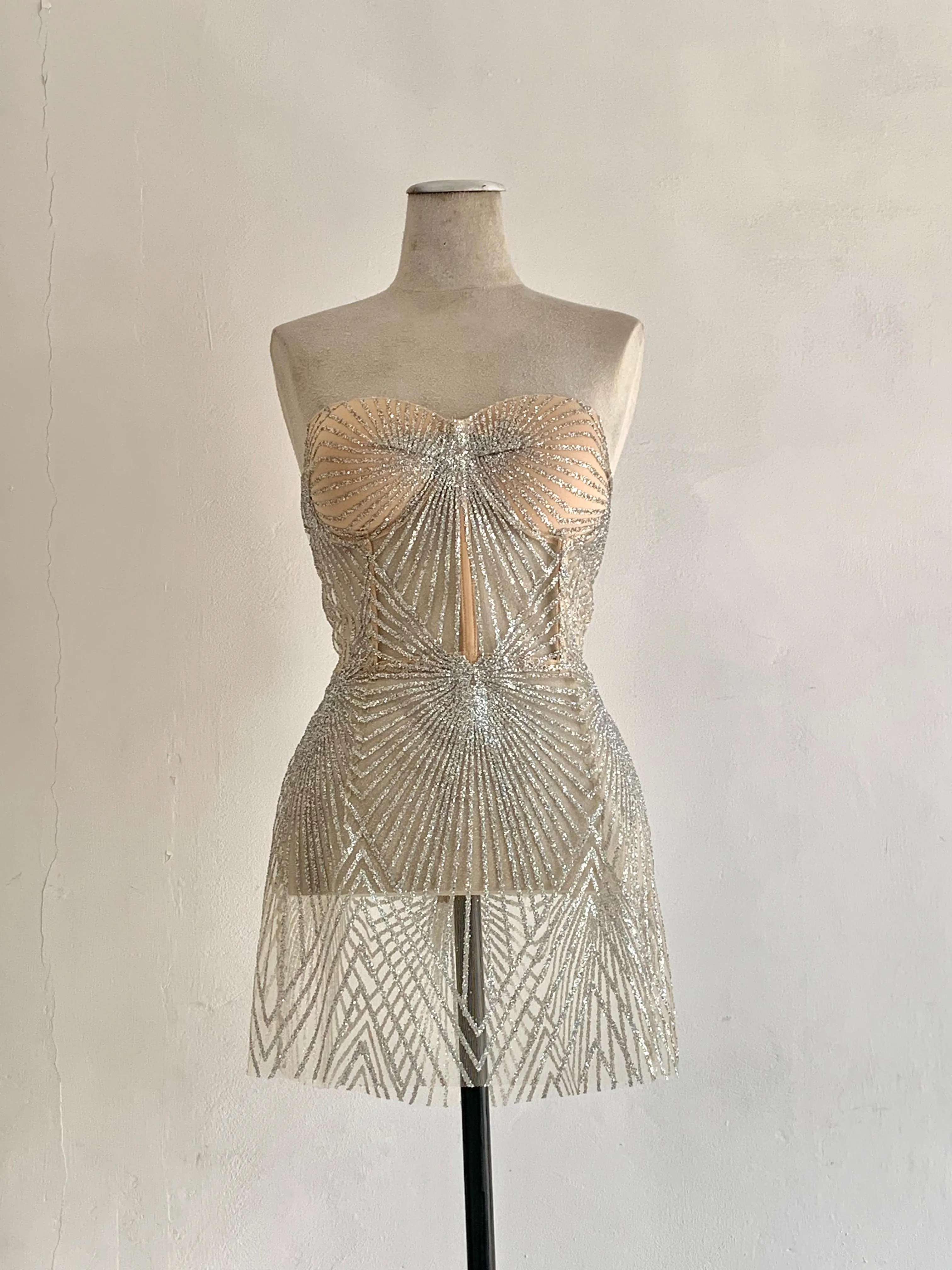 One Off Couture Cage Dress