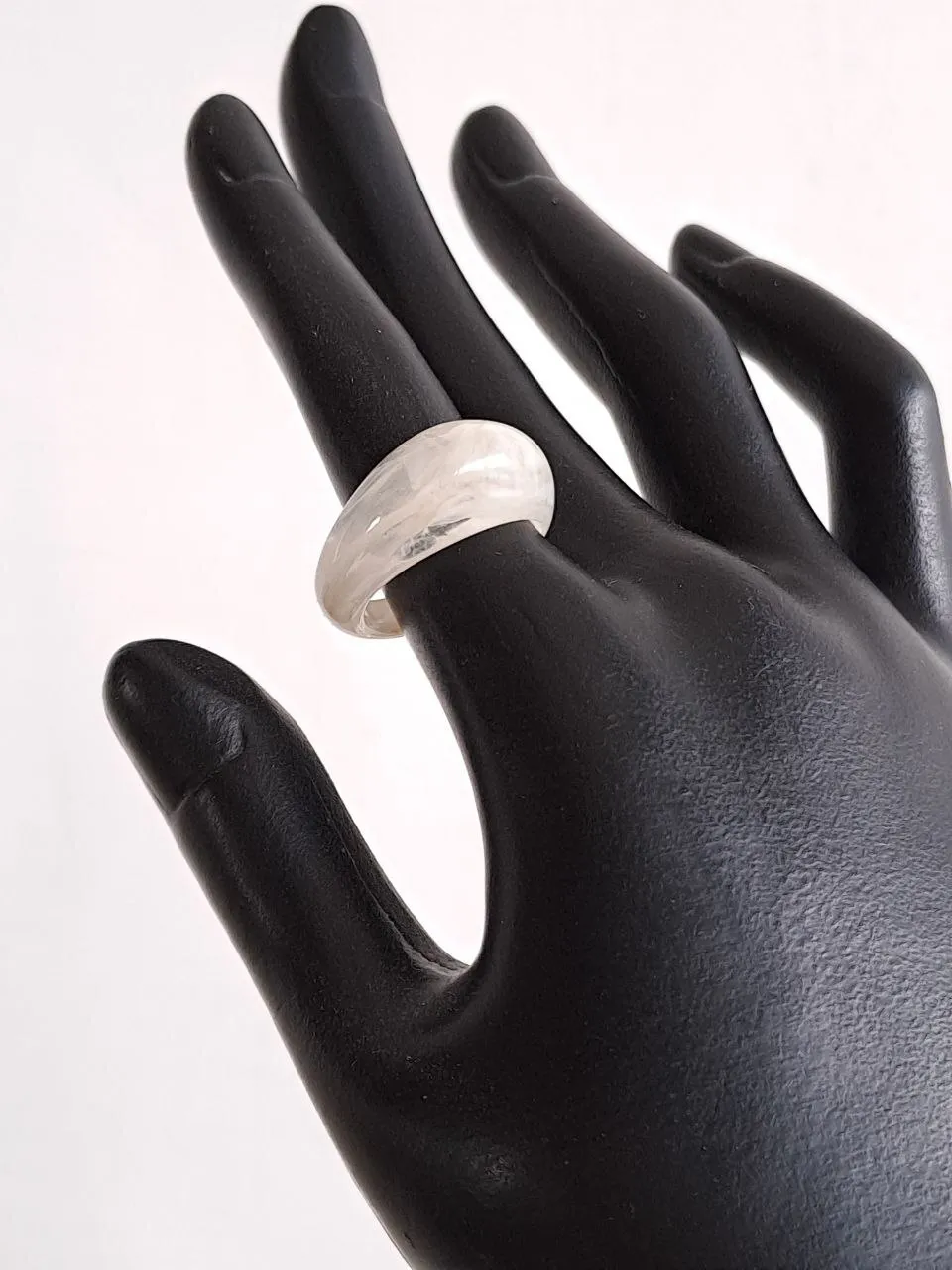 Chunky White Ring
