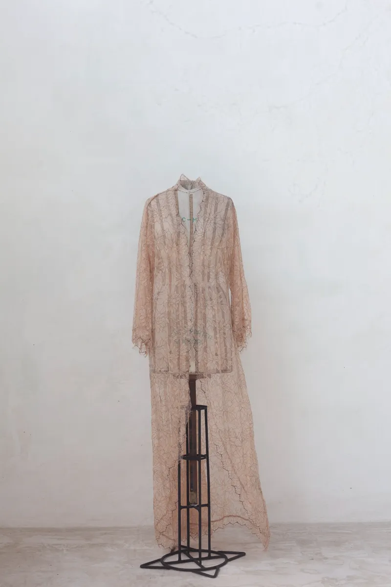 Pink Lace Kimono