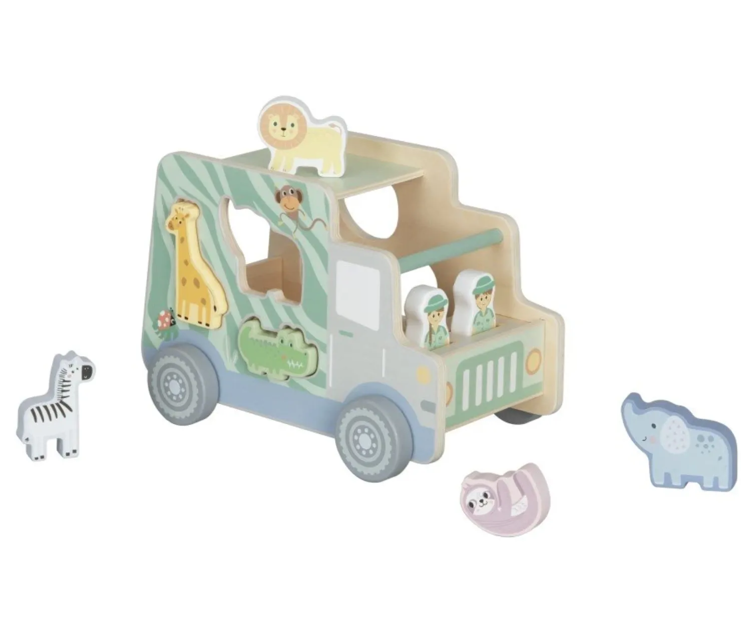 Dřevěné autíčko 2v1