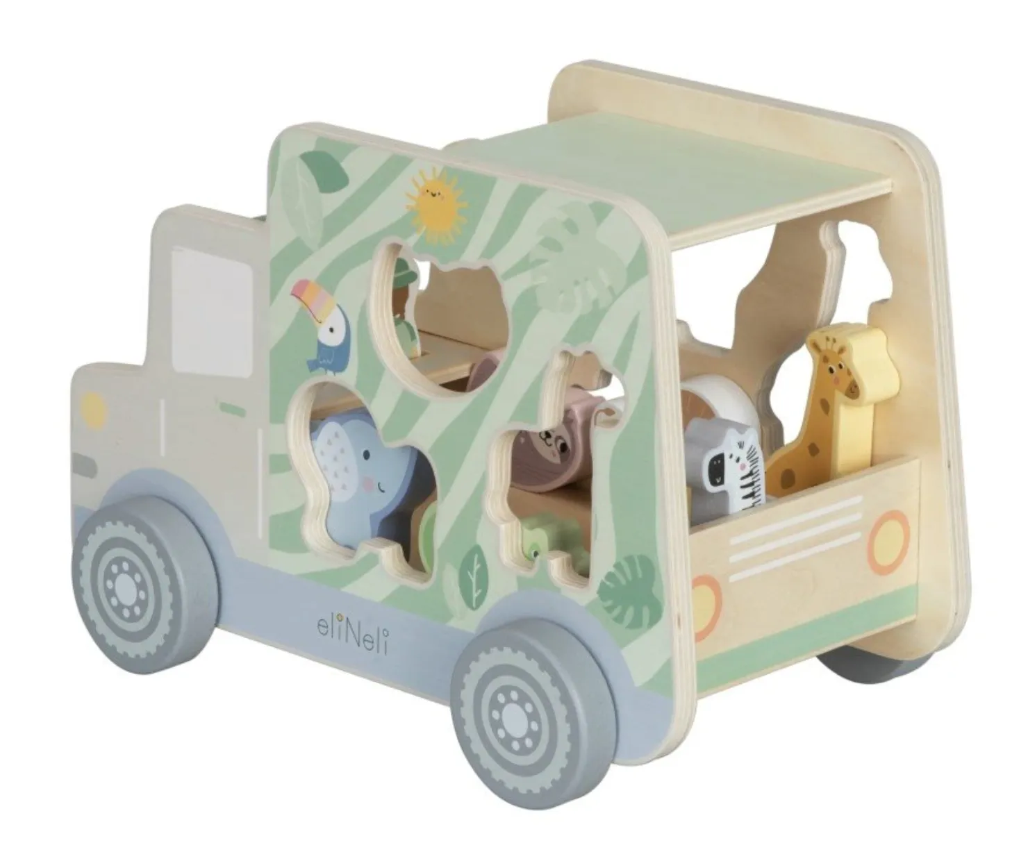 Dřevěné autíčko 2v1