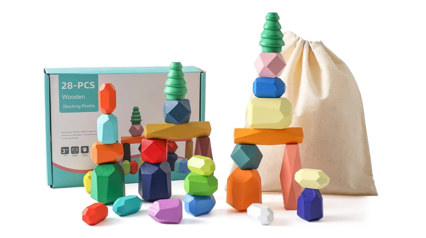 Dřevěné hrací kameny