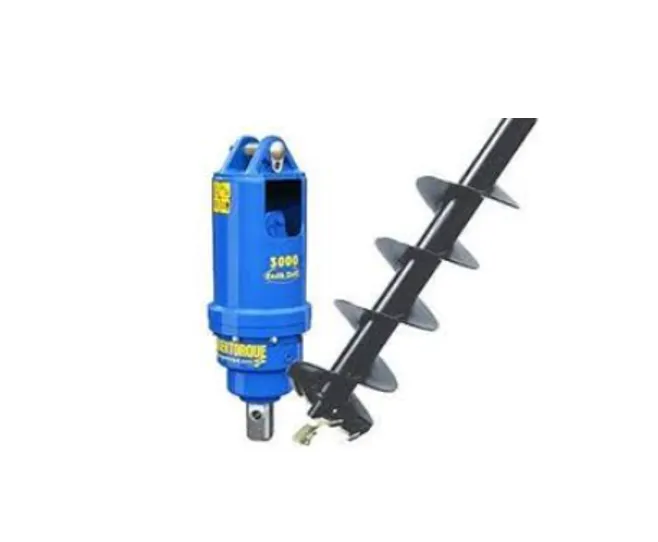 Excavator auger drive and 1 auger - attachment only