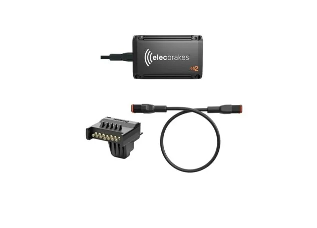 Electric brake controller - mounted on trailer