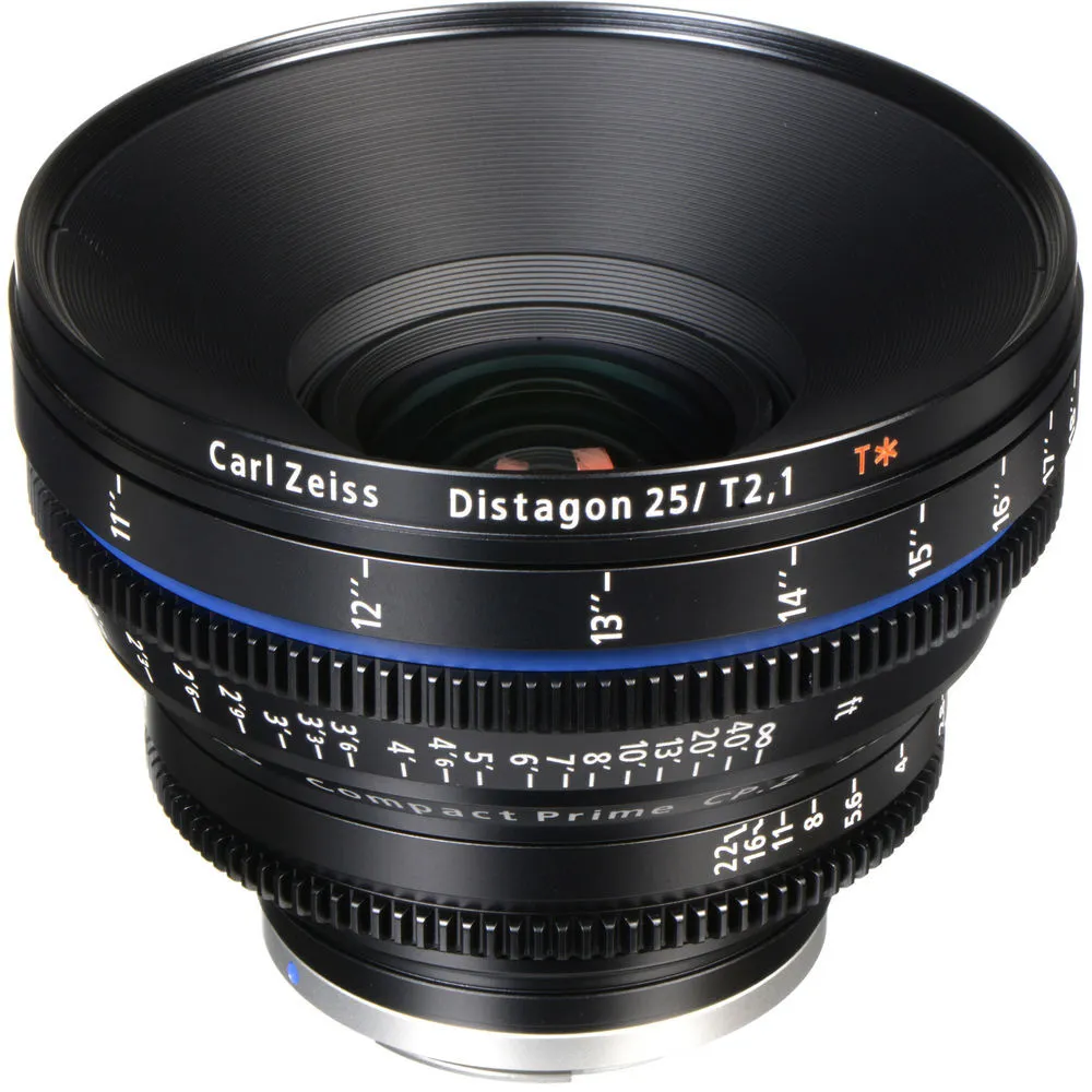 Zeiss Compact Prime CP2 25mm / T2.1 ø114 PL or EF mount Feet