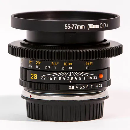 LEICA-R Cine-mod 28mm Elmarit / T2.8 EF-Mount ø80
