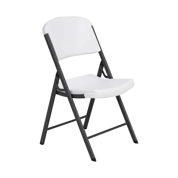White Folding Chair (Metal Frame)