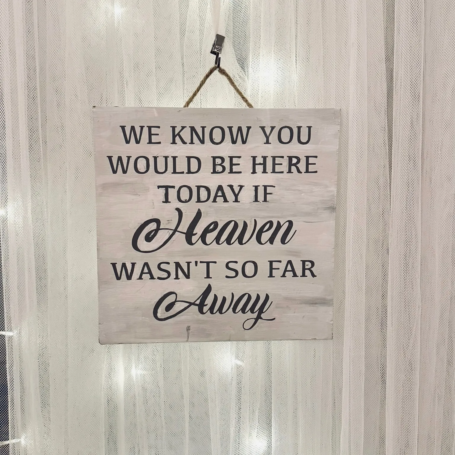 We Know You Would Be Here Today If Heaven Wasn’t So Far Away