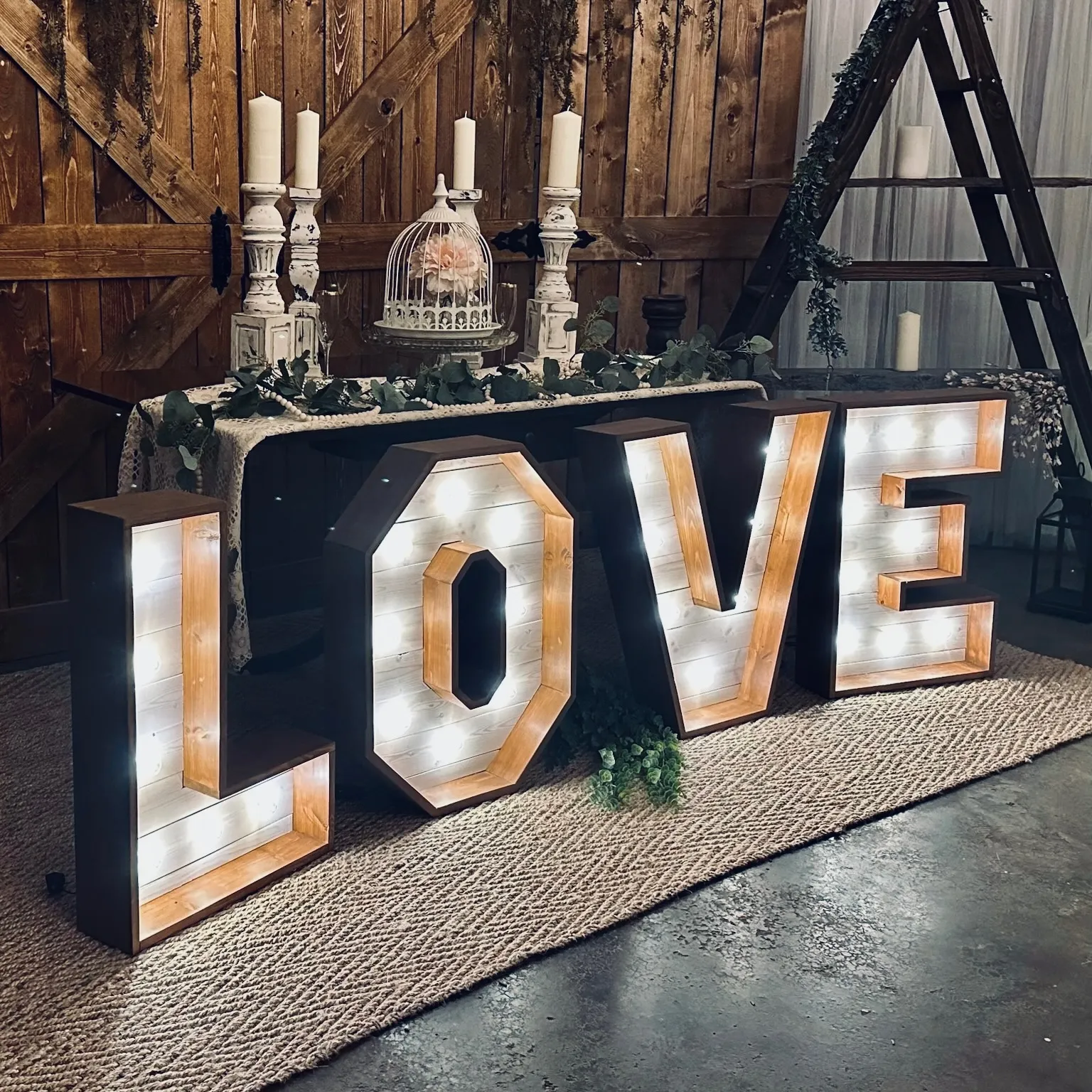 “LOVE” Marquee Letters